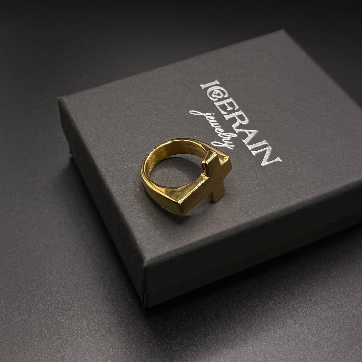 EDELSTAHL "CROSS V2" RING - ICERAIN JEWELRY