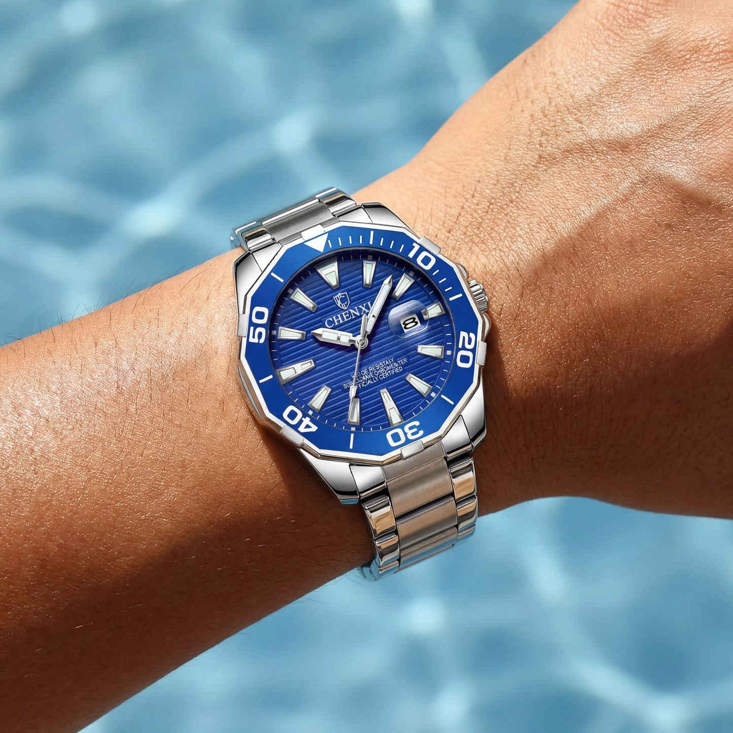 EDELSTAHL "SILCOLER" UHR - ICERAIN JEWELRY