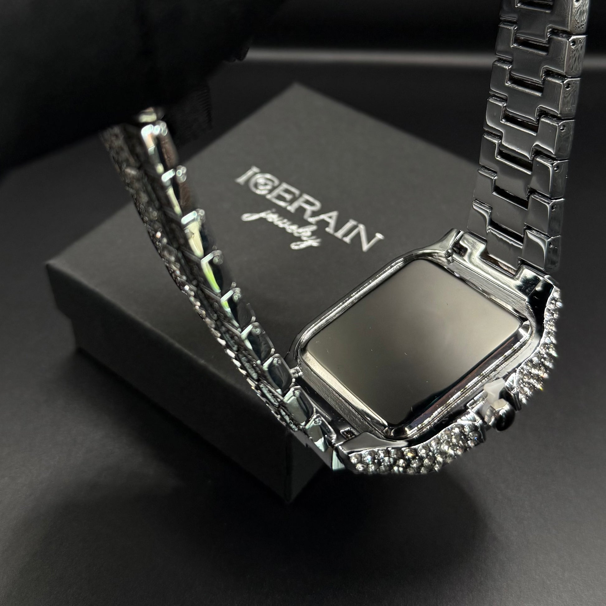 SALE | ICED OUT "SILVER ARABIC PIAZZA" UHR - ICERAIN JEWELRY