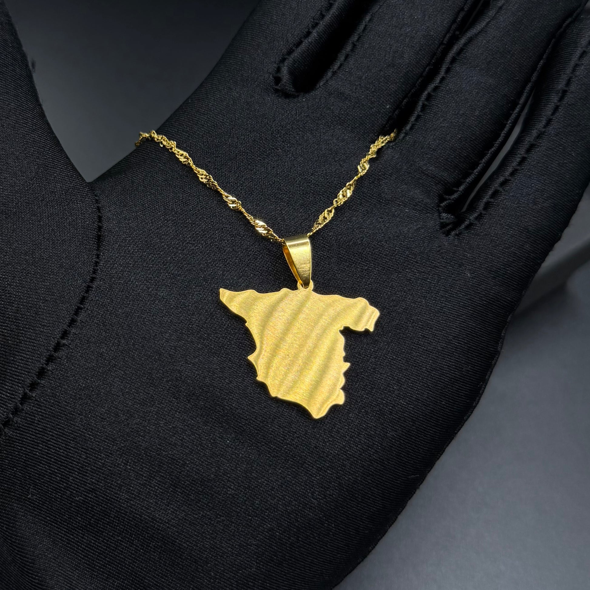 EDELSTAHL "SPAIN" LÄNDERKETTE - ICERAIN JEWELRY