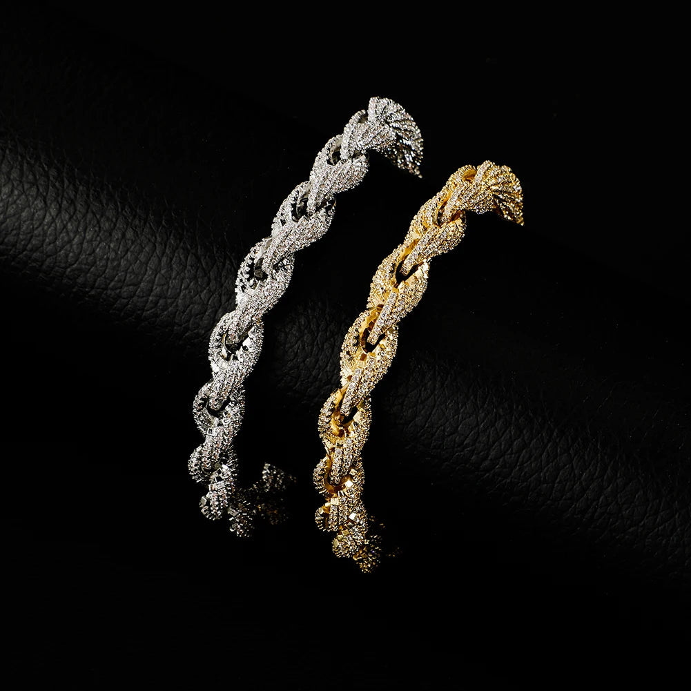 ICED OUT 8MM "GOLD ROPE" ARMBAND