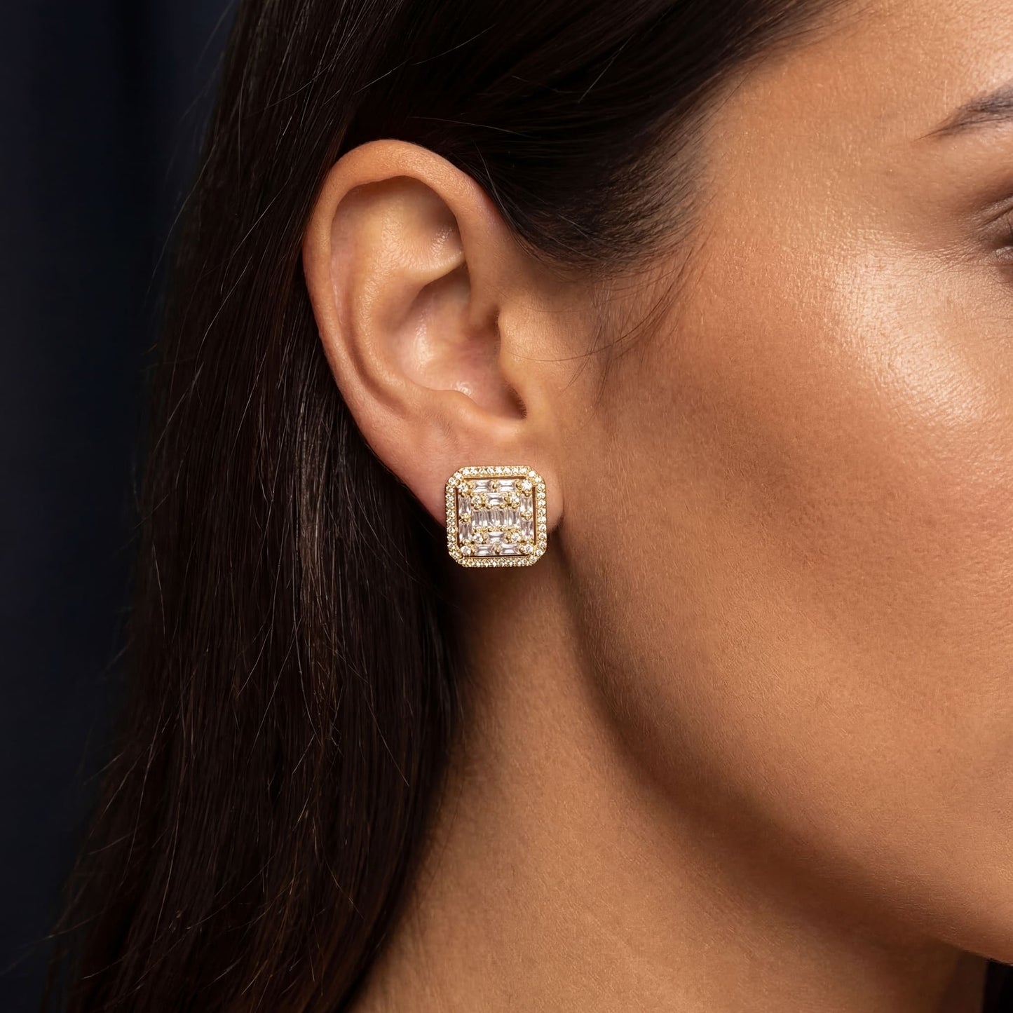 ICED OUT "GOLD PHANTASTICO" OHRRINGE - ICERAIN JEWELRY