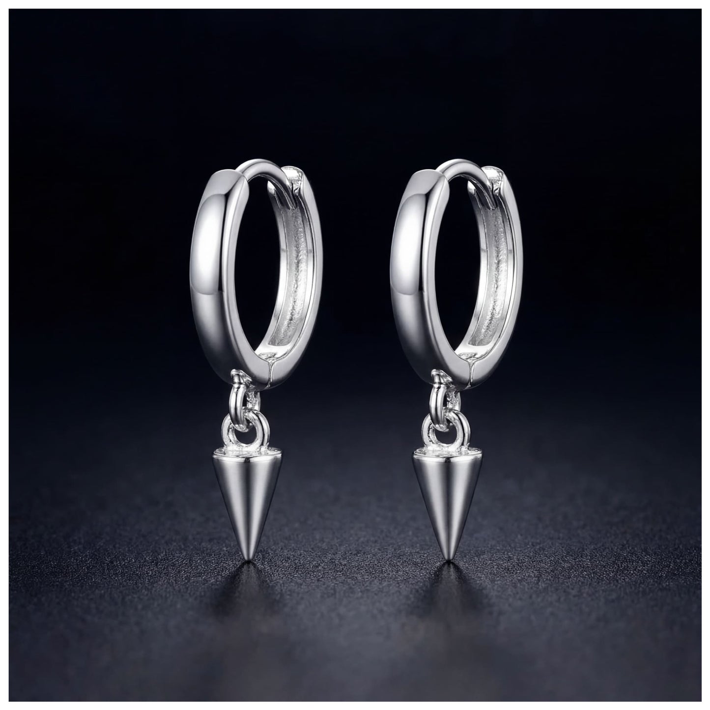 925S SILVER "SILVER PUNK" OHRRINGE - ICERAIN JEWELRY