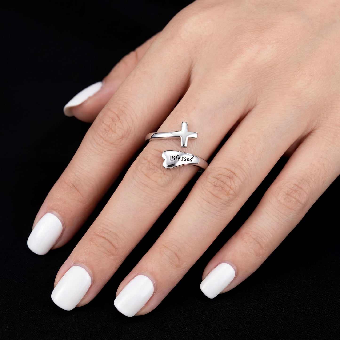 925S SILVER "BLESSED" RING - ICERAIN JEWELRY