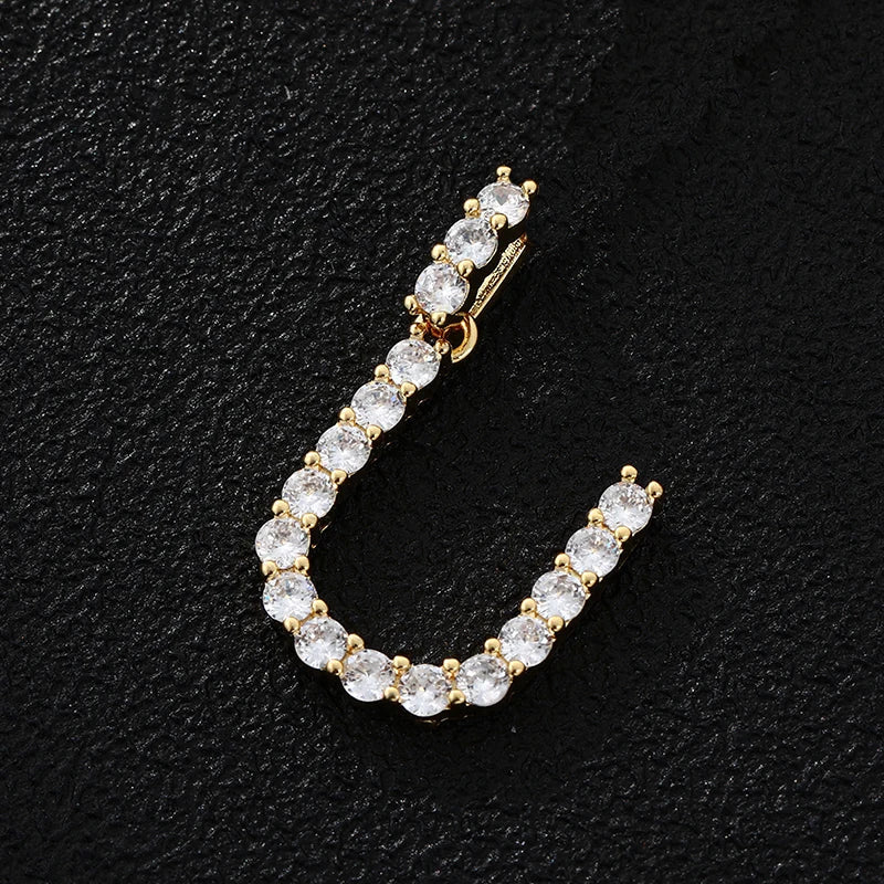 PERSONALISIERTER ICED OUT ANFANGSBUCHSTABE "SI" CHARM - ICERAIN JEWELRY