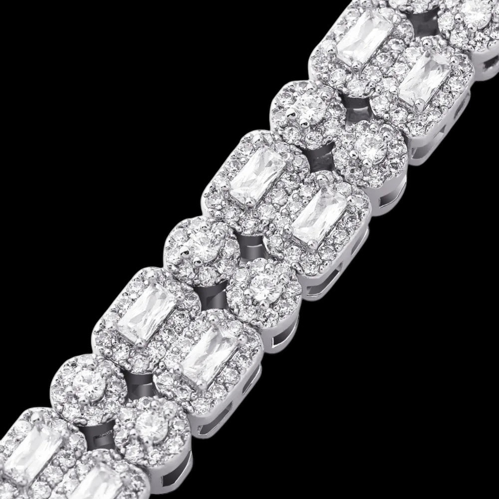 ICED OUT 10MM "DOUBLIX CUBAN" ARMBAND - ICERAIN JEWELRY