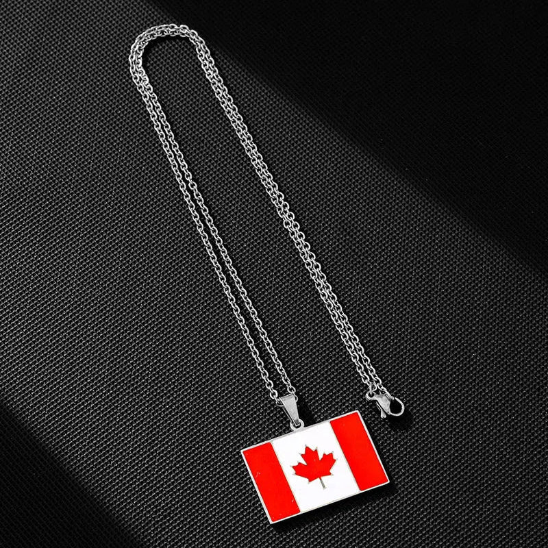 EDELSTAHL "CANADA FLAG V2" LÄNDERKETTE - ICERAIN JEWELRY