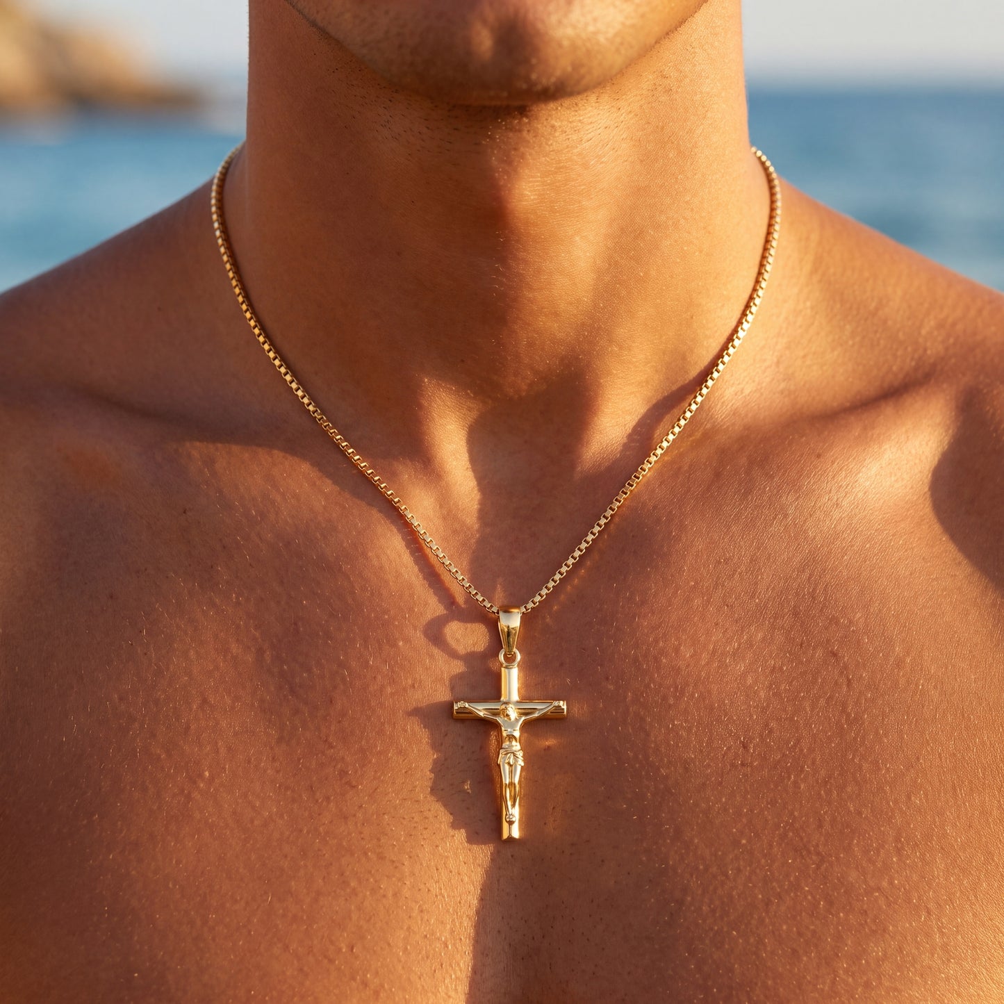 925S SILVER "JESUS" KETTE - ICERAIN JEWELRY