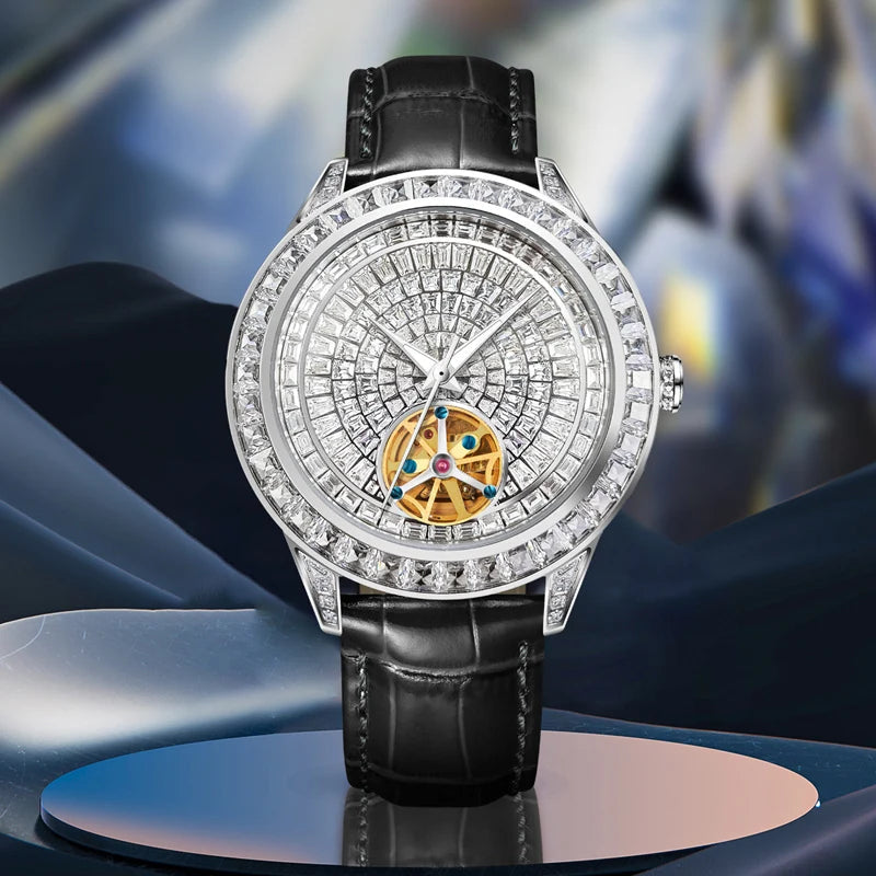 ICED OUT AUTOMATIK "FACE" UHR - ICERAIN JEWELRY