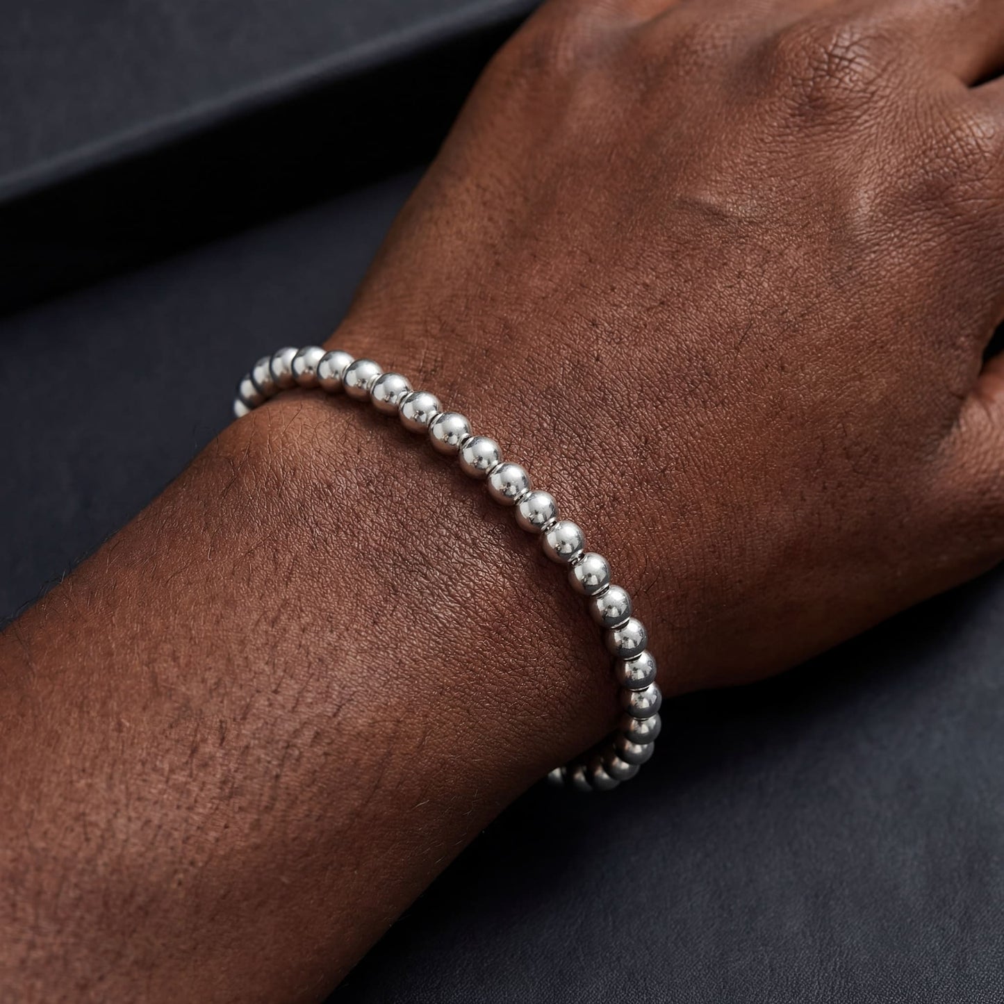 925S SILVER 4MM "PEARL" ARMBAND - ICERAIN JEWELRY