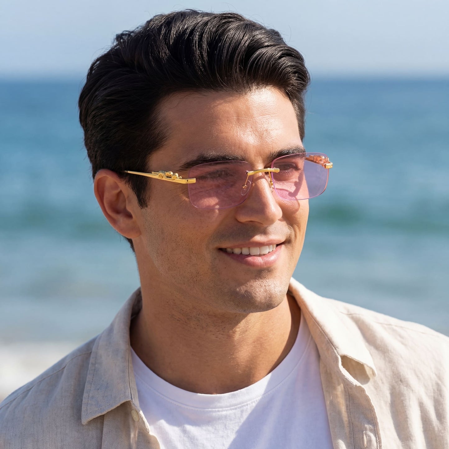 EDELSTAHL "LEOPARDO V2" SONNENBRILLE - ICERAIN JEWELRY