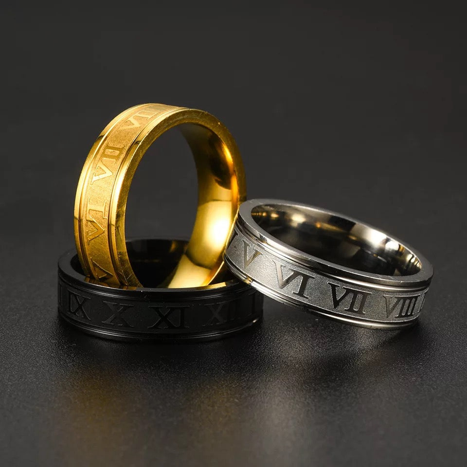EDELSTAHL "BLACK ROMA" RING - ICERAIN JEWELRY