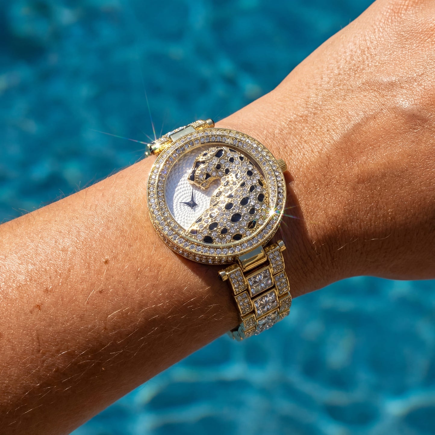 ICED OUT "LEOPARDO" UHR - ICERAIN JEWELRY