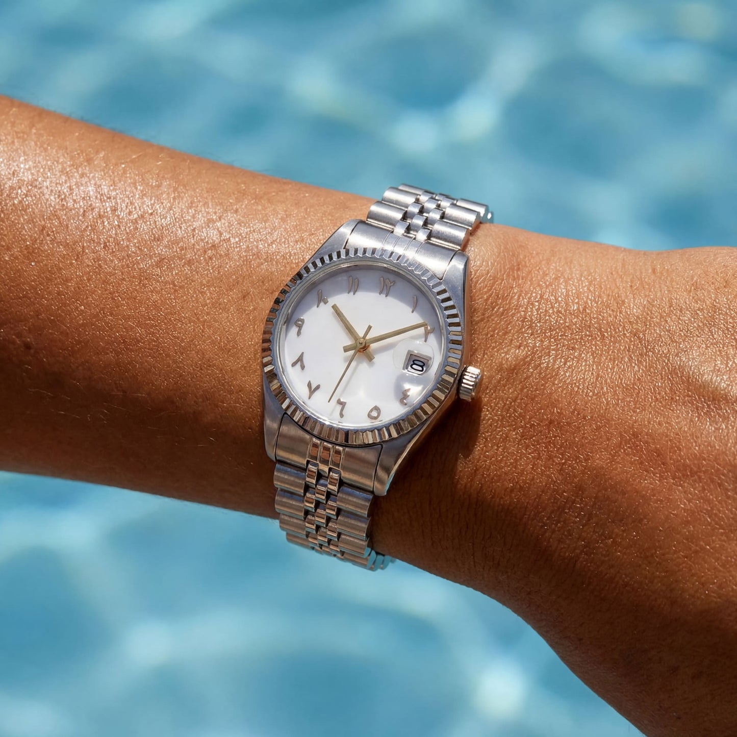 EDELSTAHL "ARABIC" FRAUEN UHR - ICERAIN JEWELRY