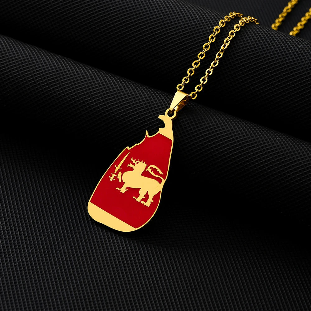 EDELSTAHL "SRI LANKA" LÄNDERKETTE - ICERAIN JEWELRY