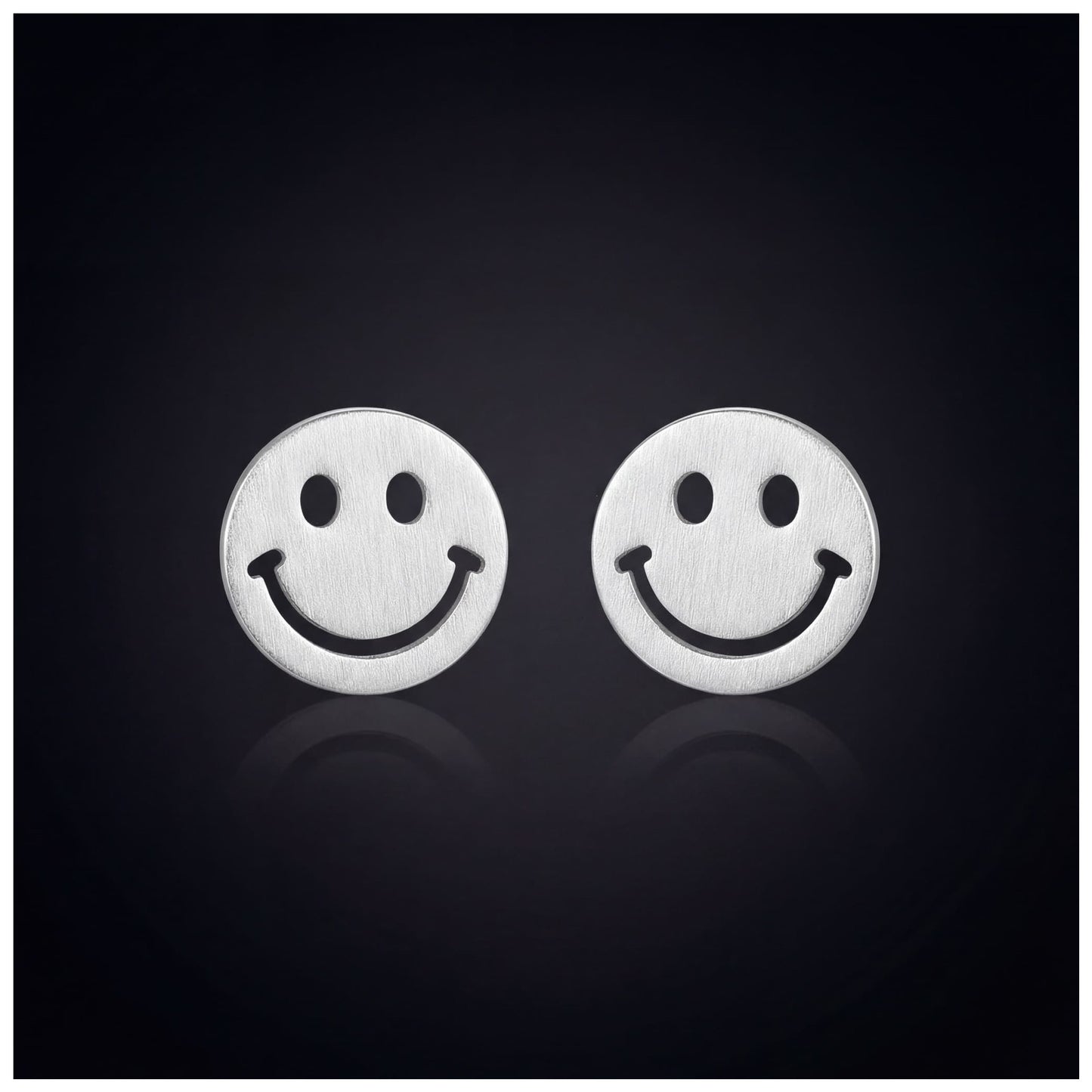 925S SILVER "SMILEY" OHRRINGE - ICERAIN JEWELRY