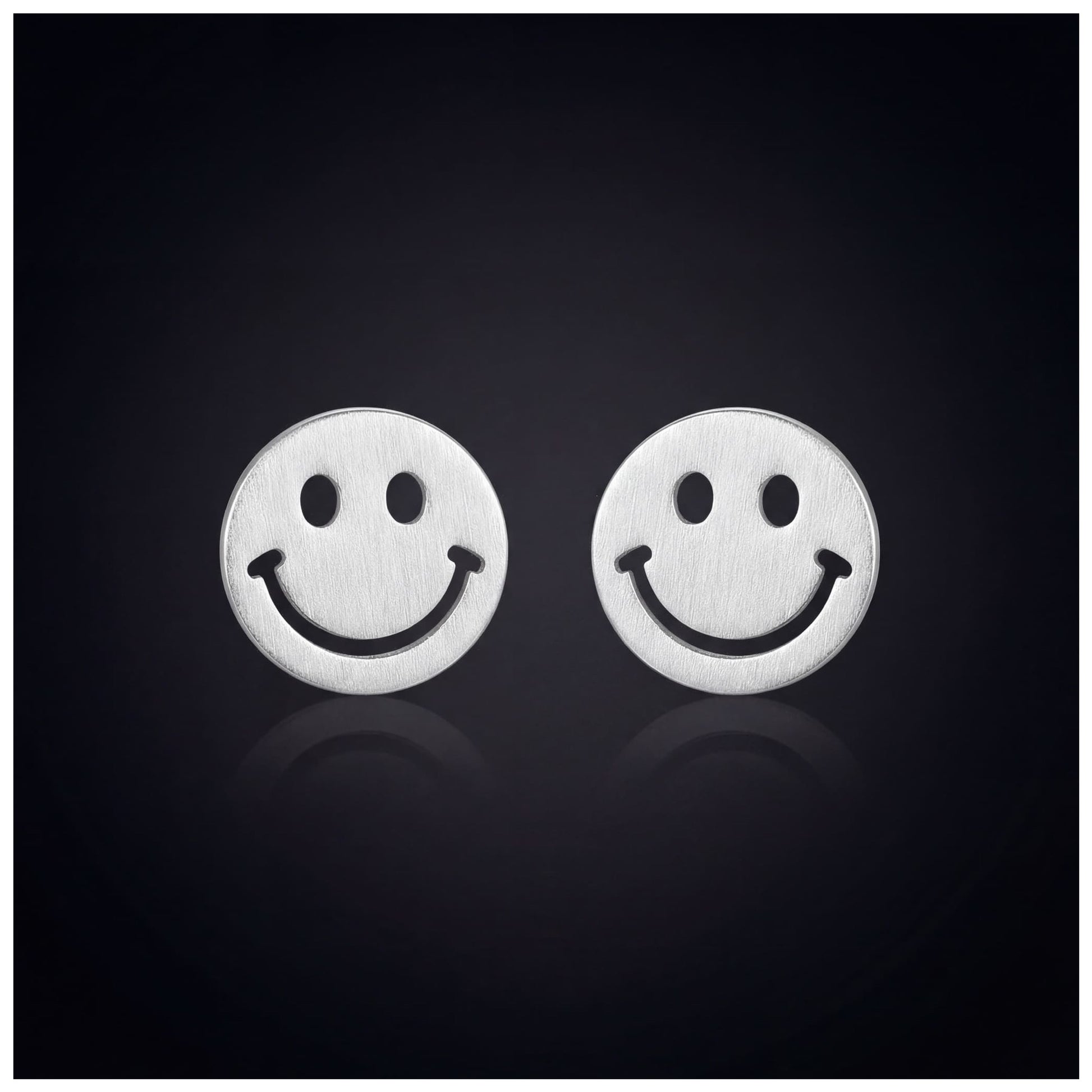 925S SILVER "SMILEY" OHRRINGE - ICERAIN JEWELRY
