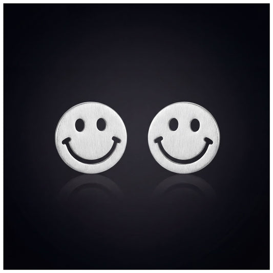 925S SILVER "SMILEY" OHRRINGE - ICERAIN JEWELRY