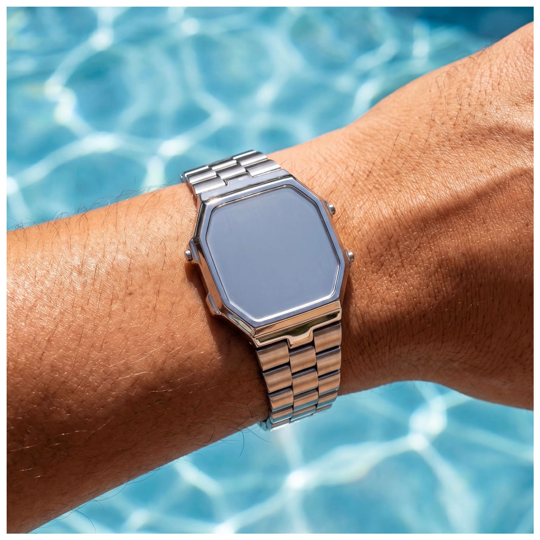 EDELSTAHL "SILVER WATCH" ARMBAND - ICERAIN JEWELRY