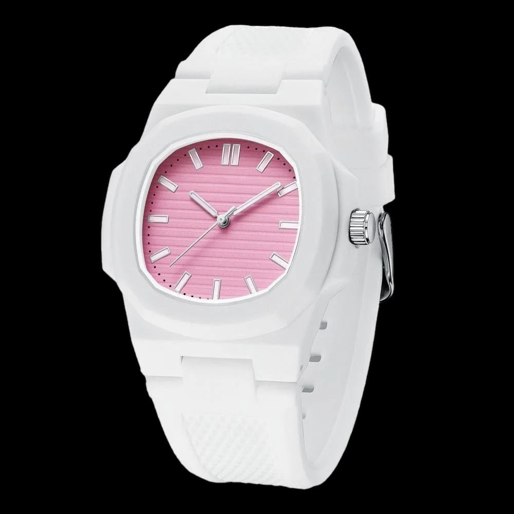 Luxus Designer Silikon "White Wrist" Uhr