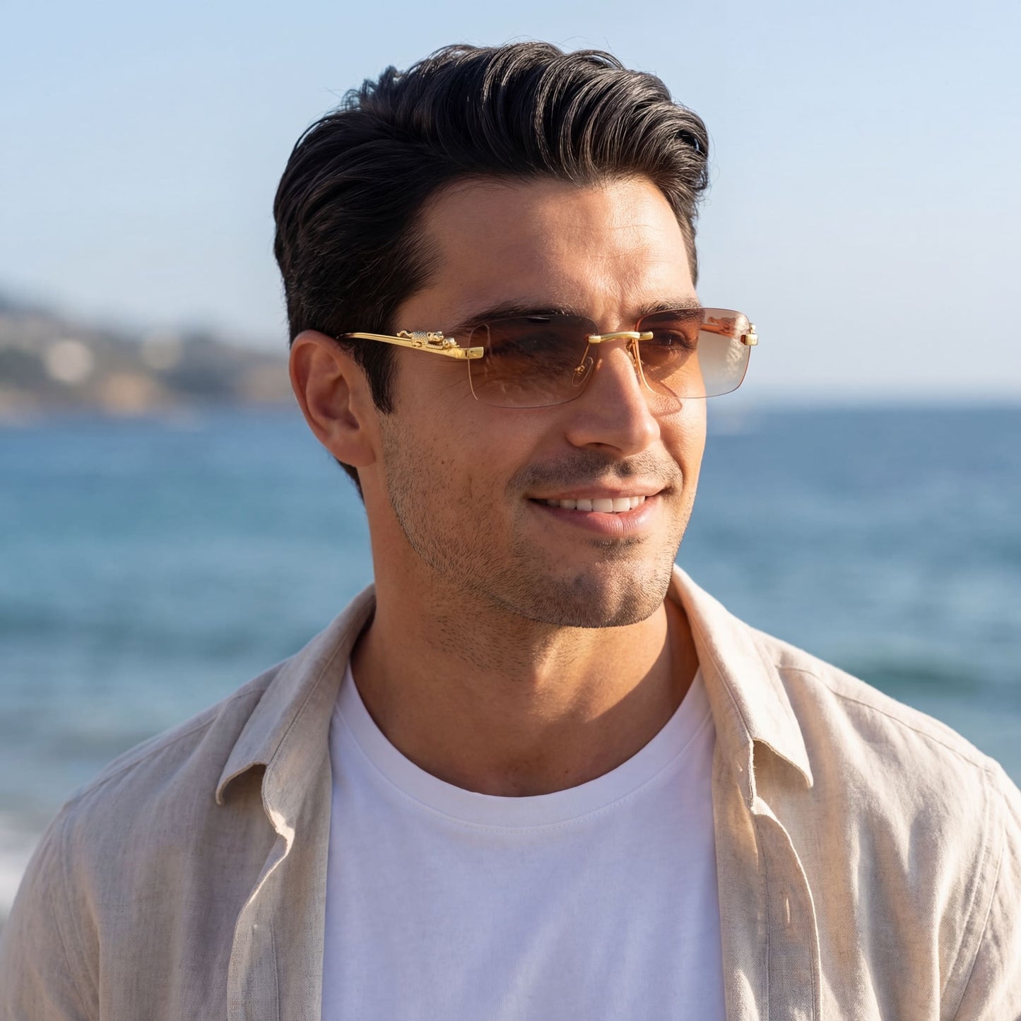 EDELSTAHL "LEOPARDO V2" SONNENBRILLE - ICERAIN JEWELRY