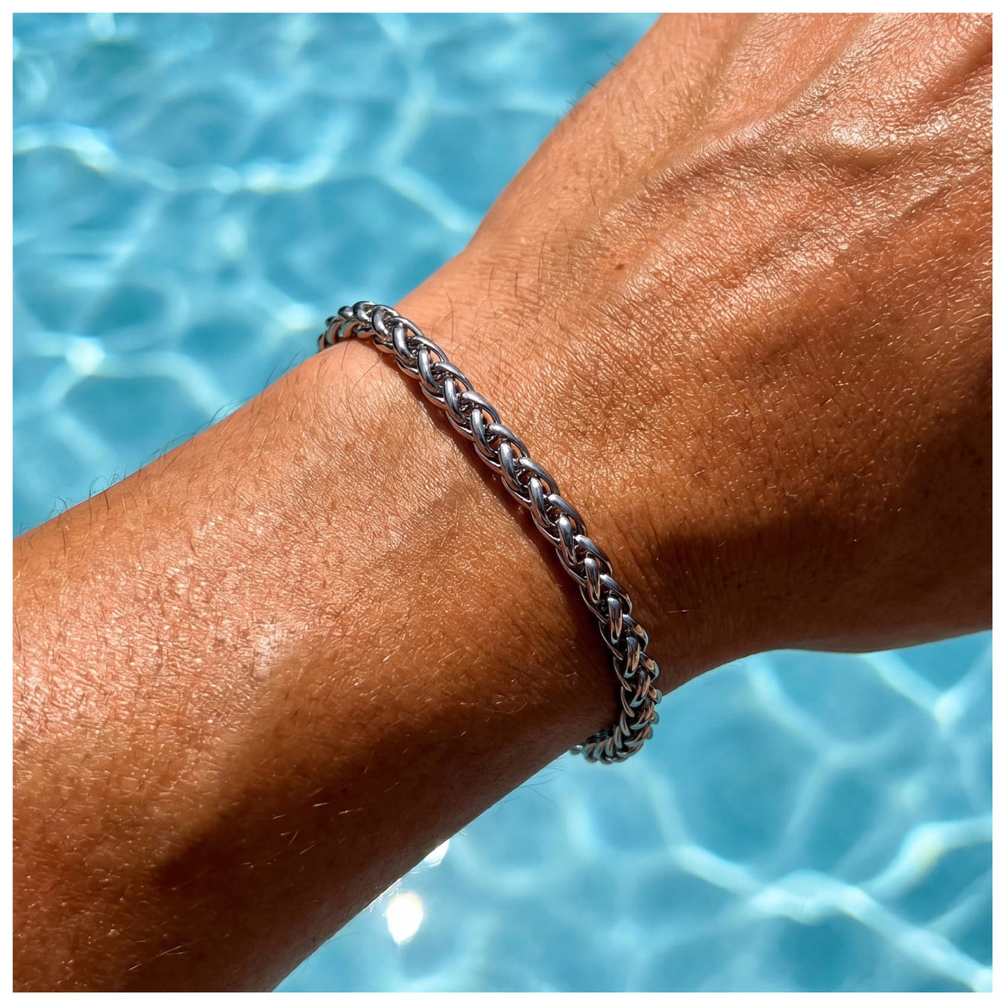 EDELSTAHL 3MM "CURB" ARMBAND - ICERAIN JEWELRY