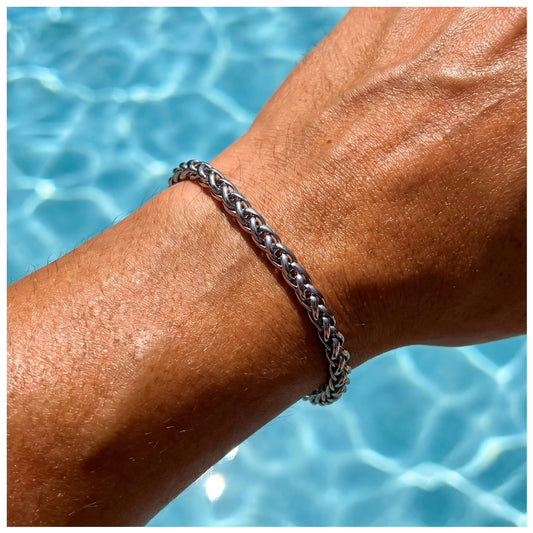 EDELSTAHL 3MM "CURB" ARMBAND - ICERAIN JEWELRY