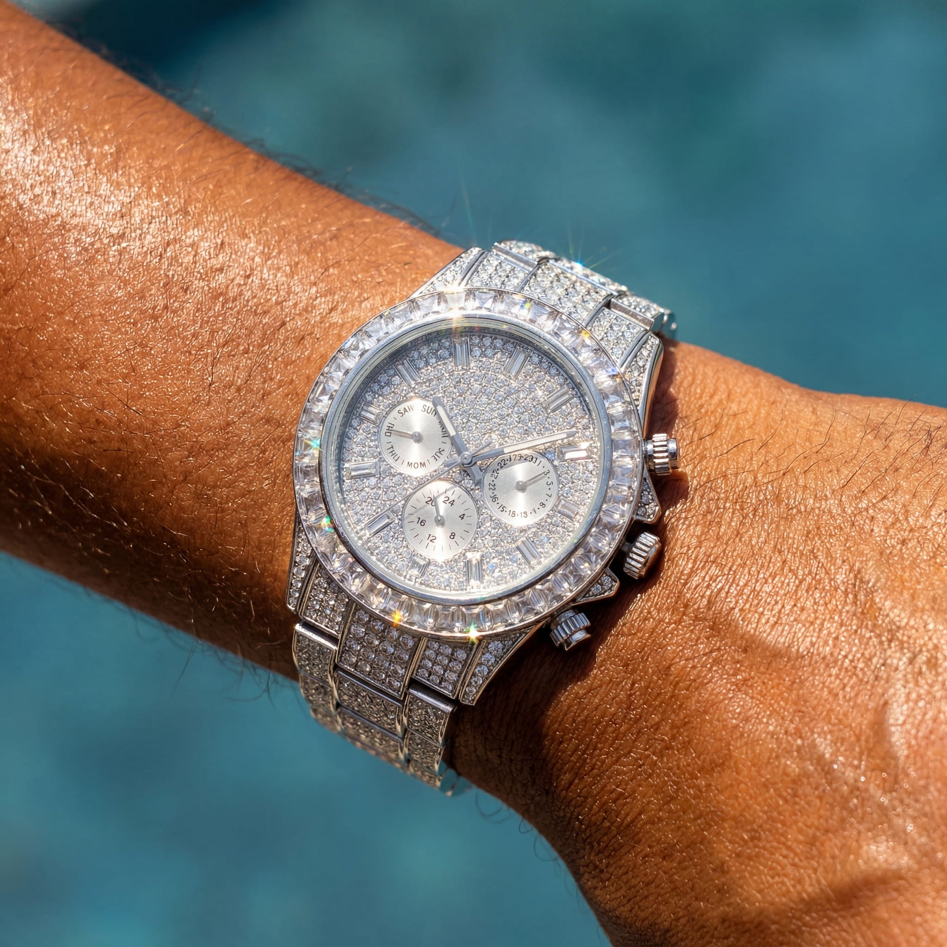 ICED OUT "SOLLINI V3" UHR - ICERAIN JEWELRY