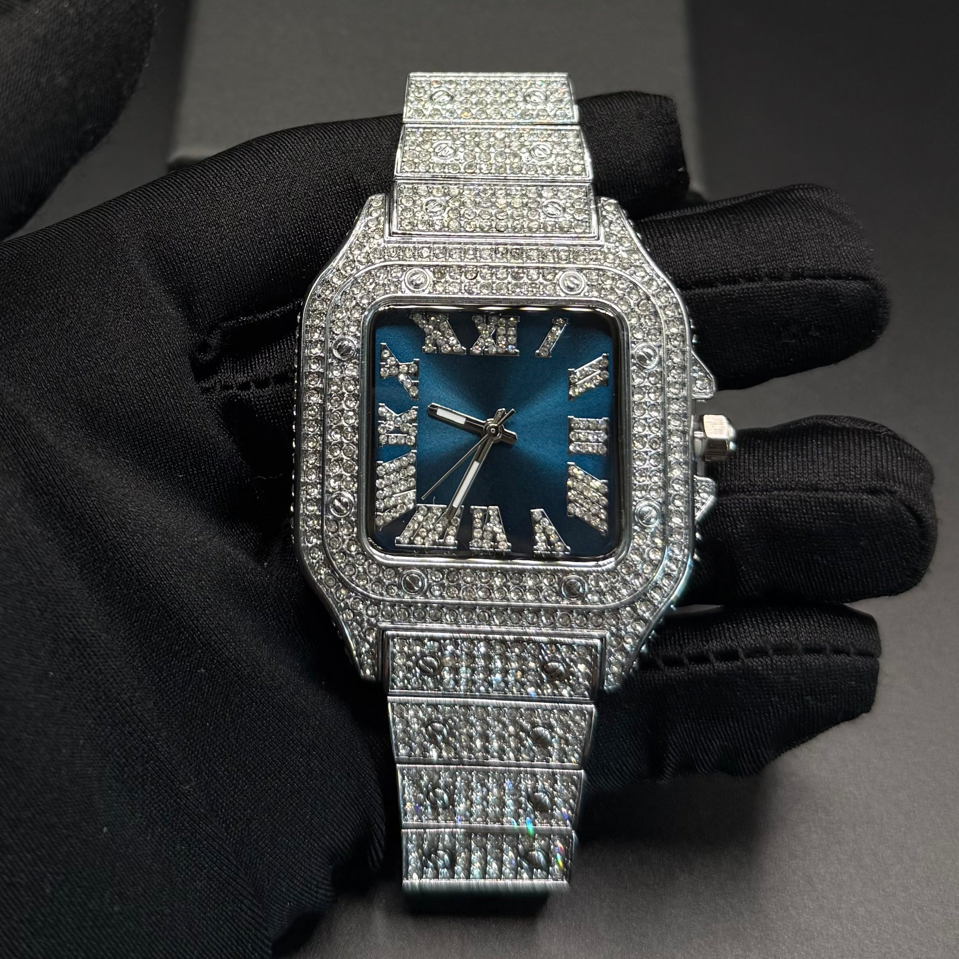 ICED OUT "PIAZZA" UHR - ICERAIN JEWELRY