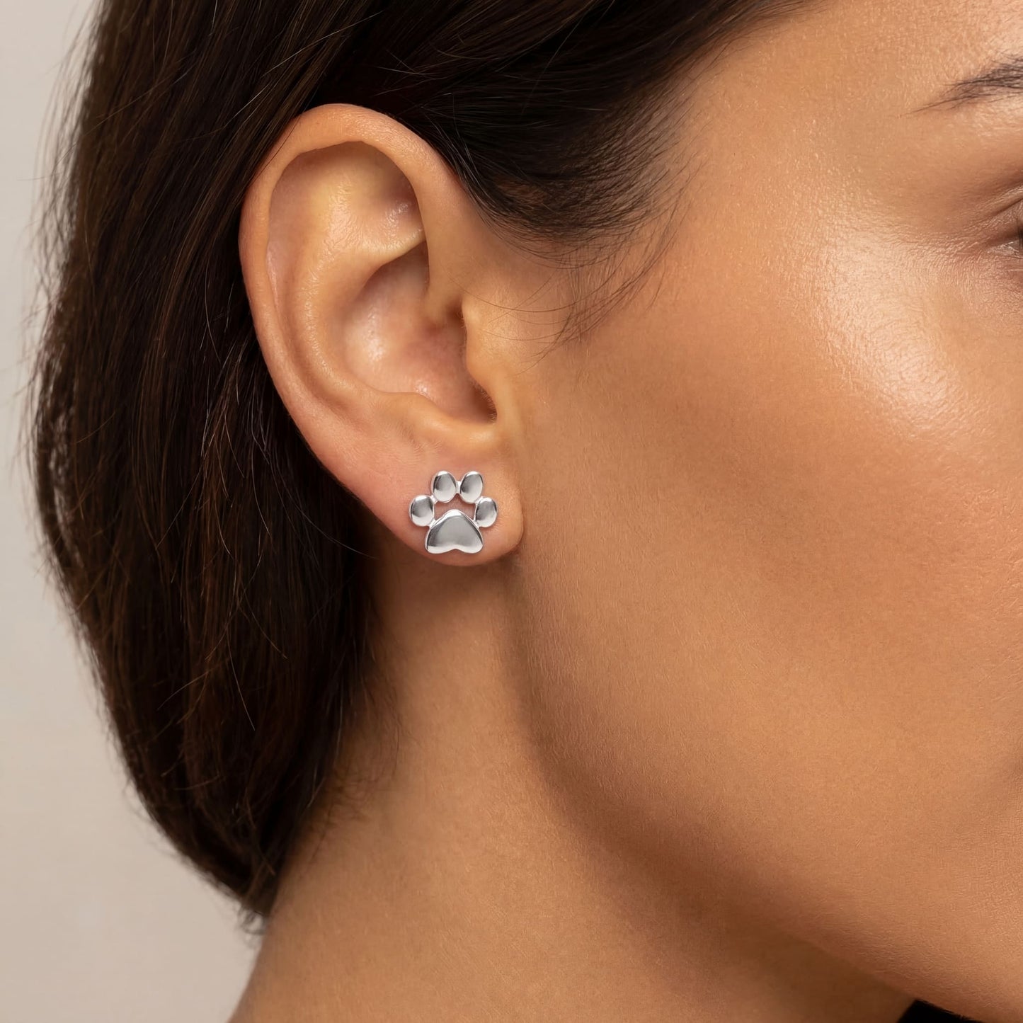 925S SILVER "DOG" OHRRINGE - ICERAIN JEWELRY