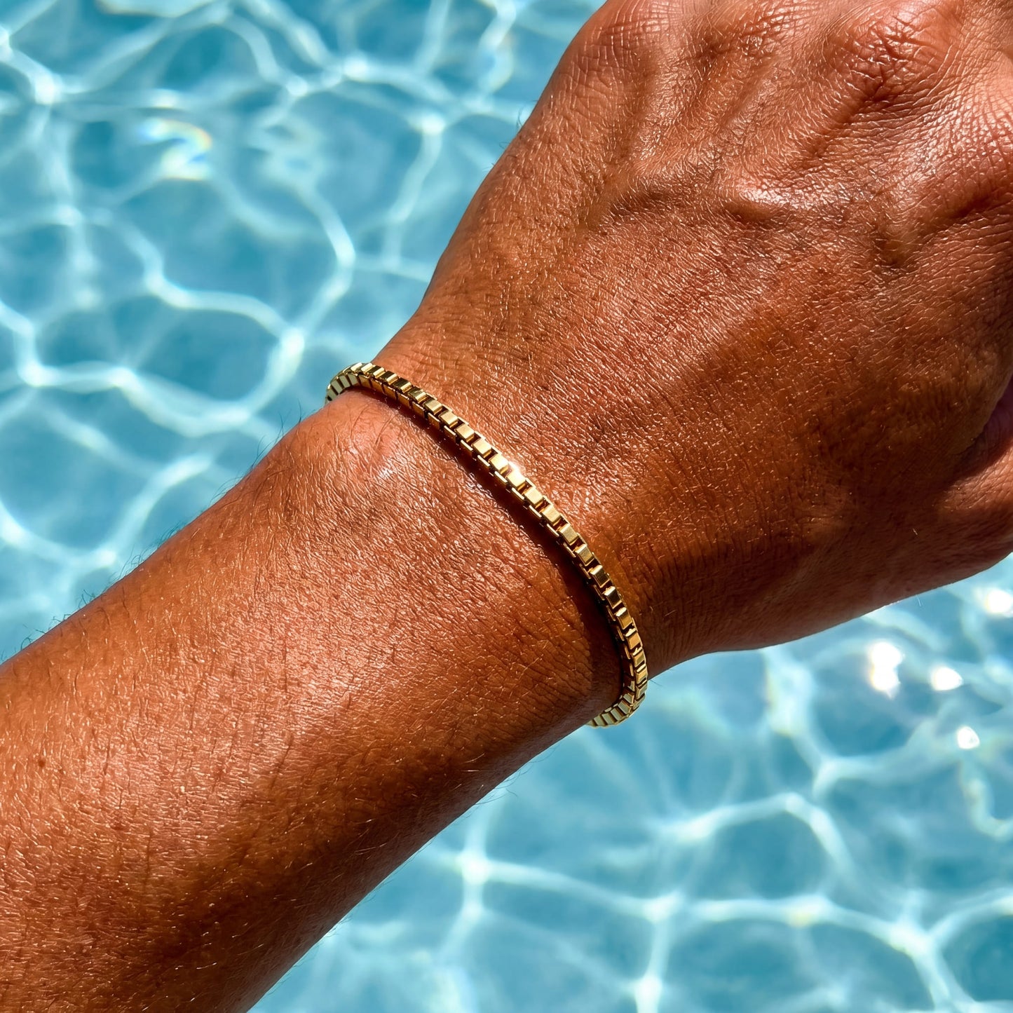 EDELSTAHL 2MM "GOLD BOX" ARMBAND - ICERAIN JEWELRY