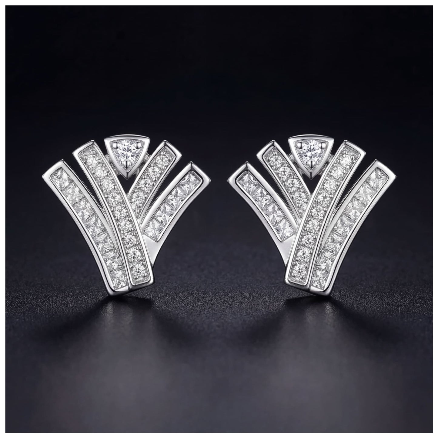 ICED OUT "WHAI" OHRRINGE - ICERAIN JEWELRY