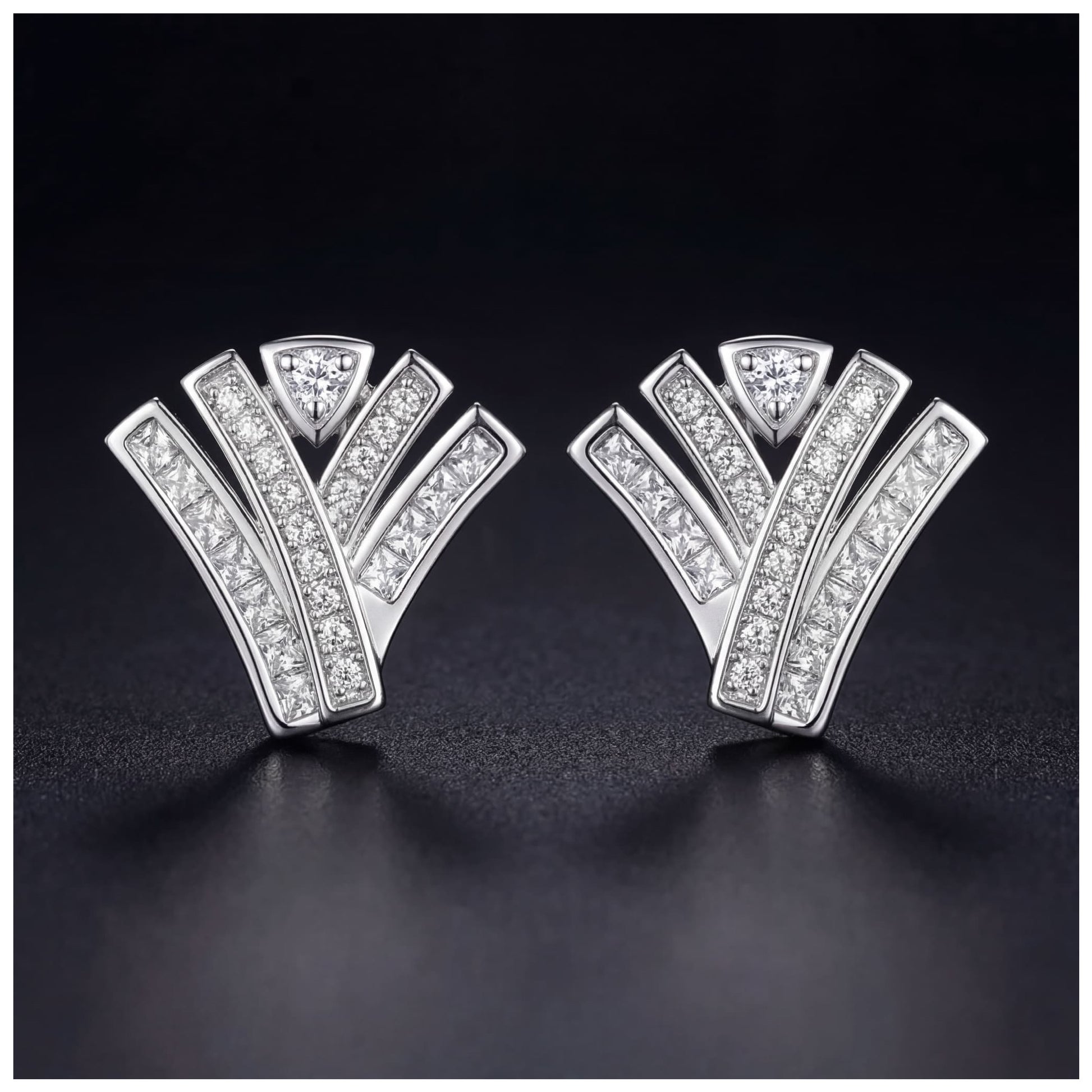 ICED OUT "WHAI" OHRRINGE - ICERAIN JEWELRY