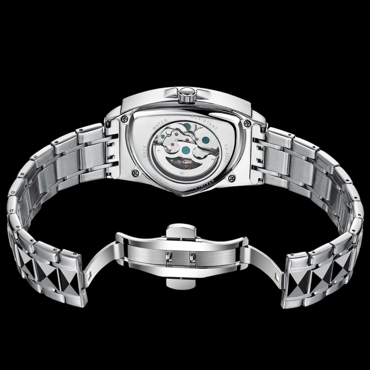 EDELSTAHL AUTOMATIK "TRIANGLAR V2" UHR - ICERAIN JEWELRY