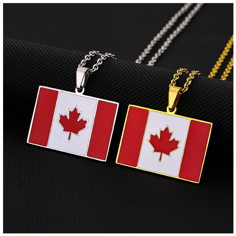 EDELSTAHL "CANADA FLAG V2" LÄNDERKETTE - ICERAIN JEWELRY