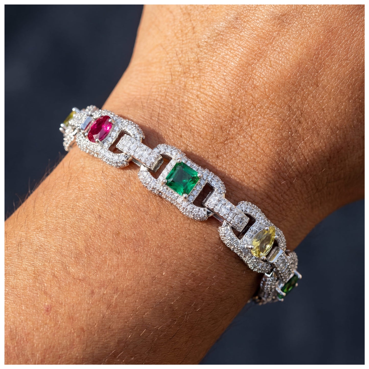 ICED OUT "TEAR" ARMBAND - ICERAIN JEWELRY