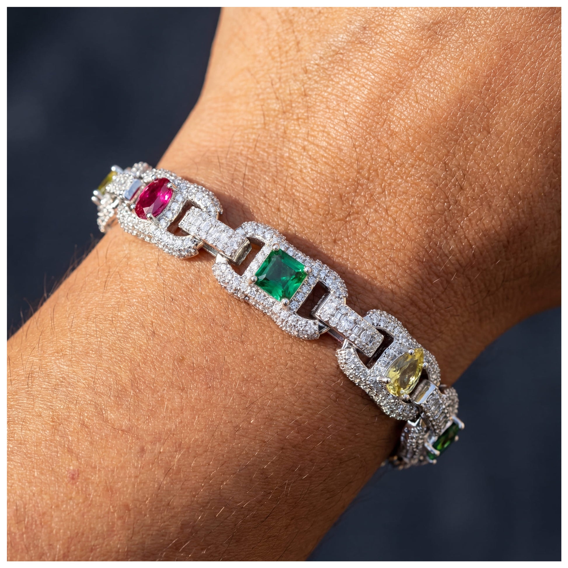 ICED OUT "TEAR" ARMBAND - ICERAIN JEWELRY