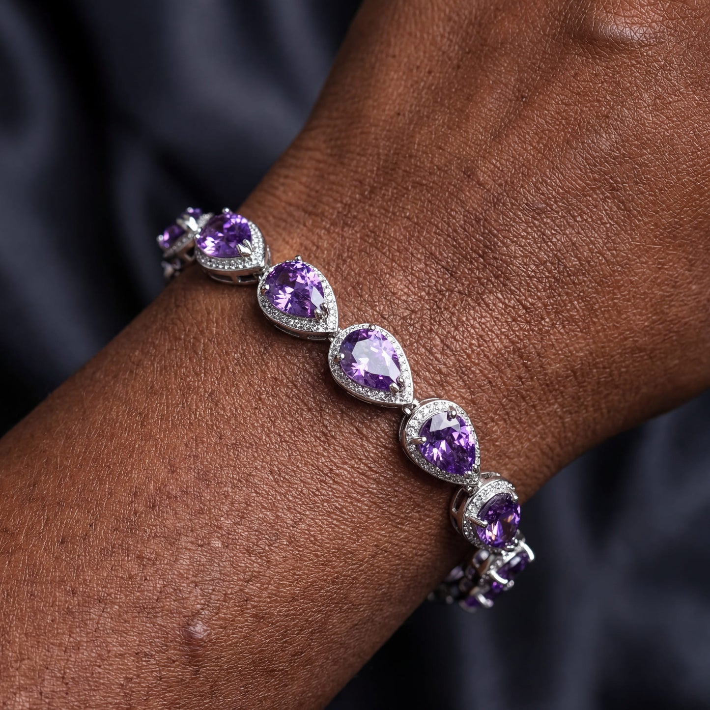 ICED OUT "CRYING TEAR" ARMBAND - ICERAIN JEWELRY