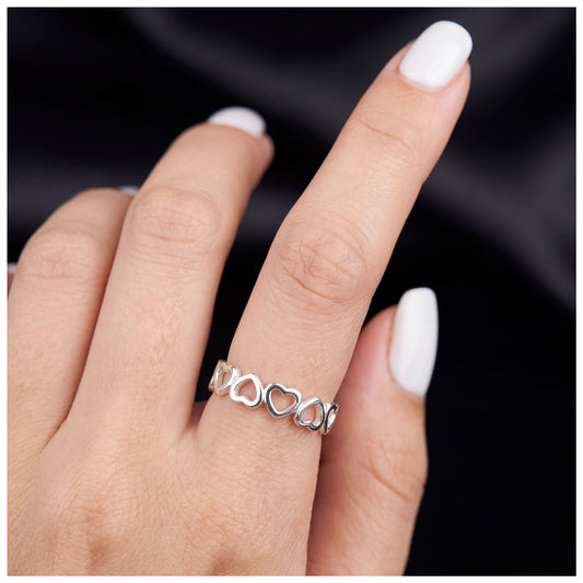 925S SILVER "LITTLEHEARTS" RING - ICERAIN JEWELRY