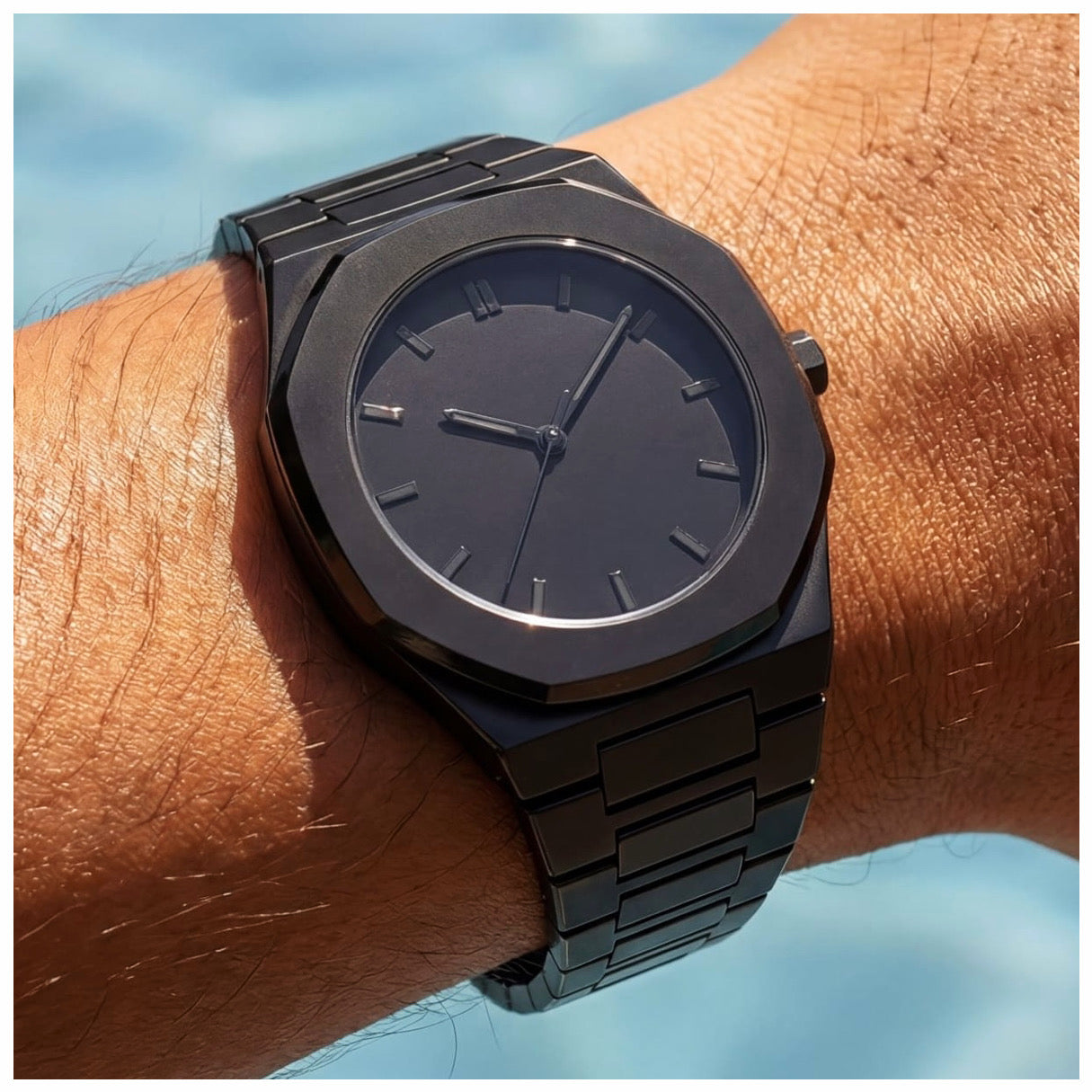 EDELSTAHL "HERMANO" UHR - ICERAIN JEWELRY