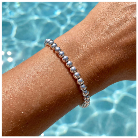 925S SILVER 4MM "PEARL" ARMBAND - ICERAIN JEWELRY