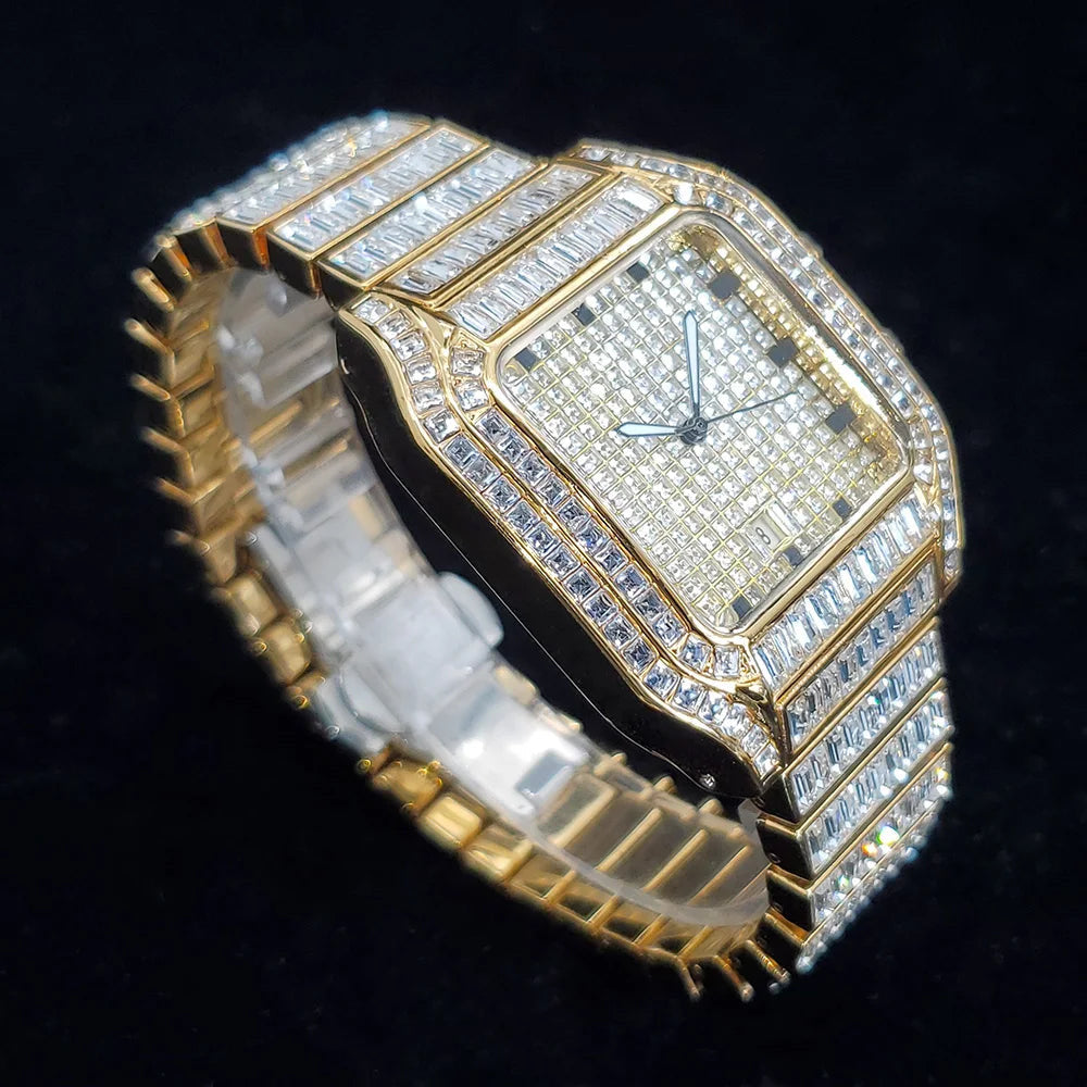 ICED OUT "SHACH" UHR