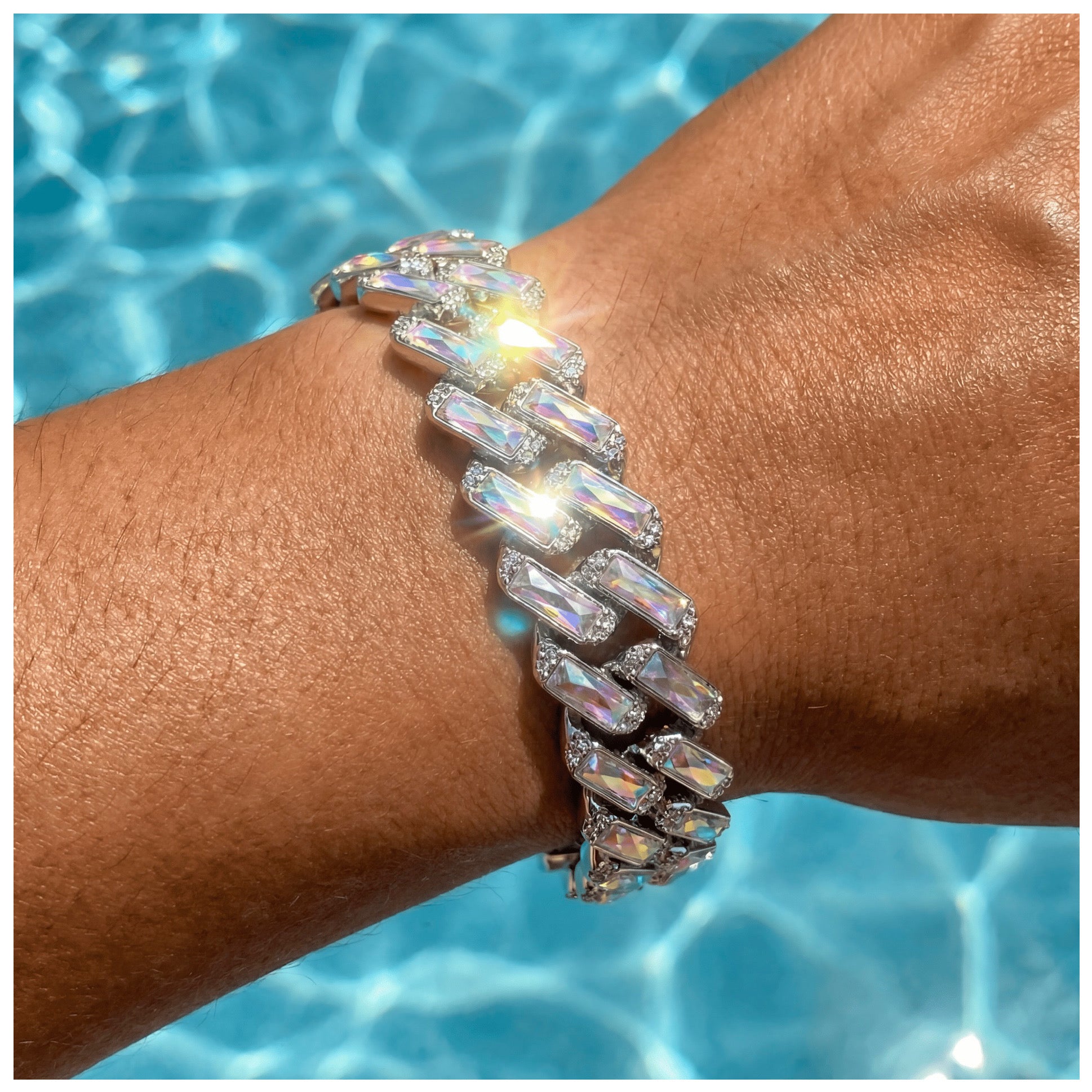 ICED OUT 16MM "MIAMI PRONG CUBAN" ARMBAND - ICERAIN JEWELRY