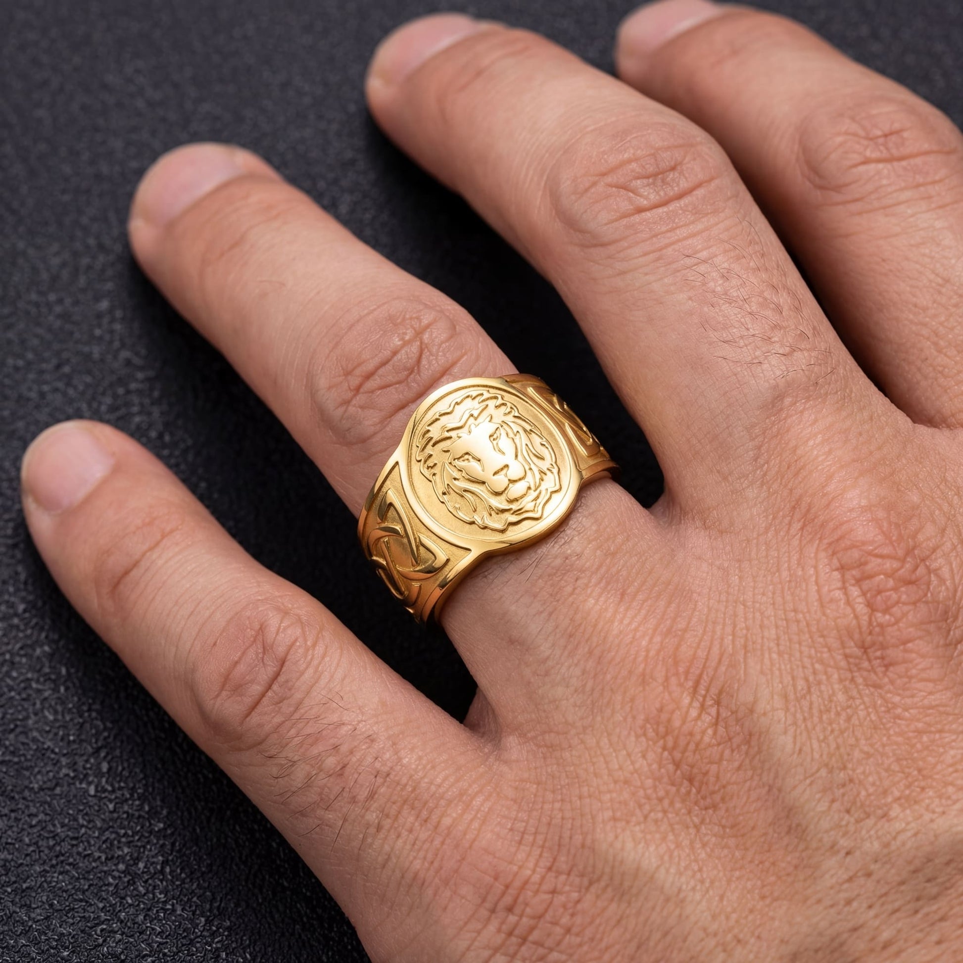 EDELSTAHL "LION" RING - ICERAIN JEWELRY