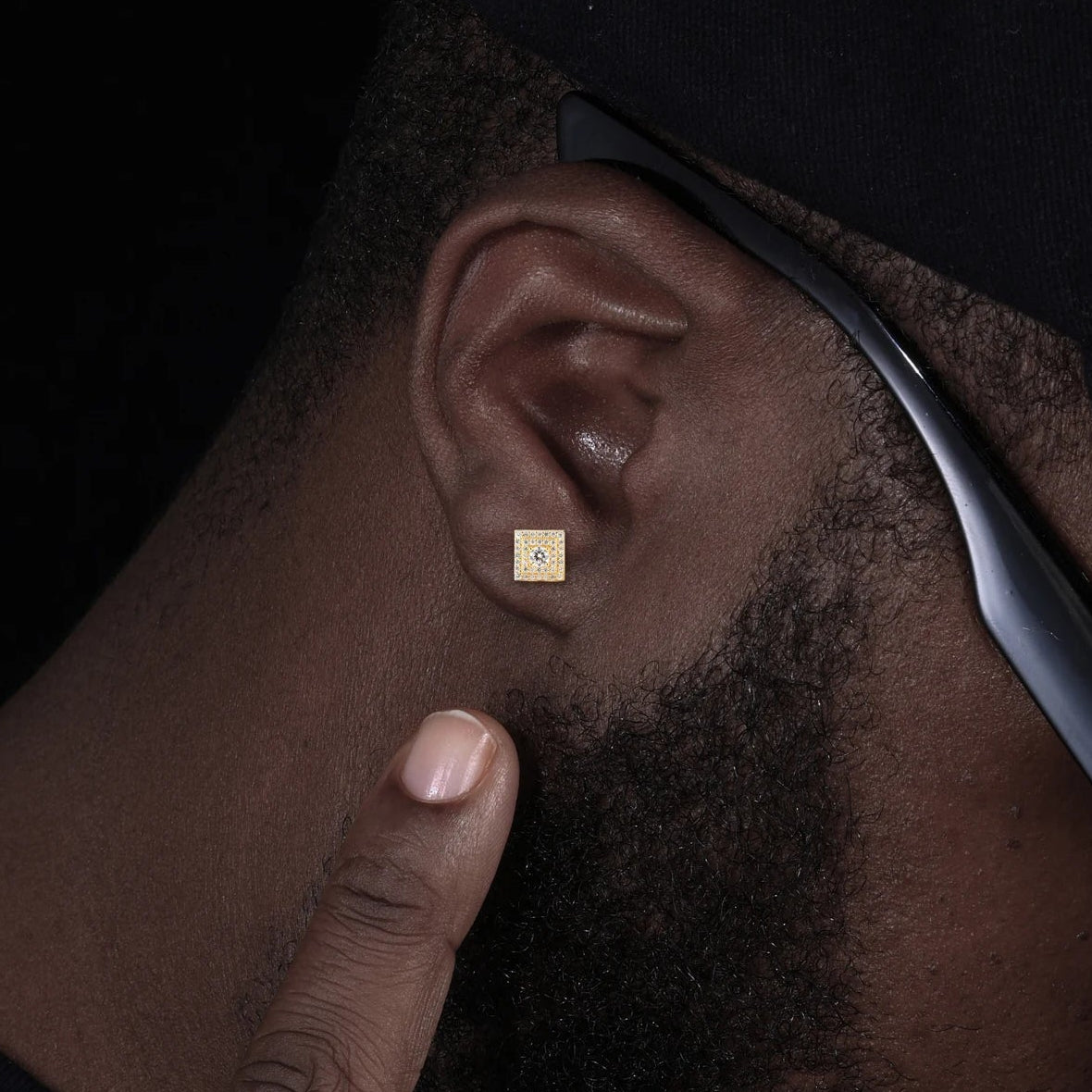 ICED OUT MOISSANITE "CLASSICO" WEISSGOLD 925S SILVER OHRRINGE - ICERAIN JEWELRY