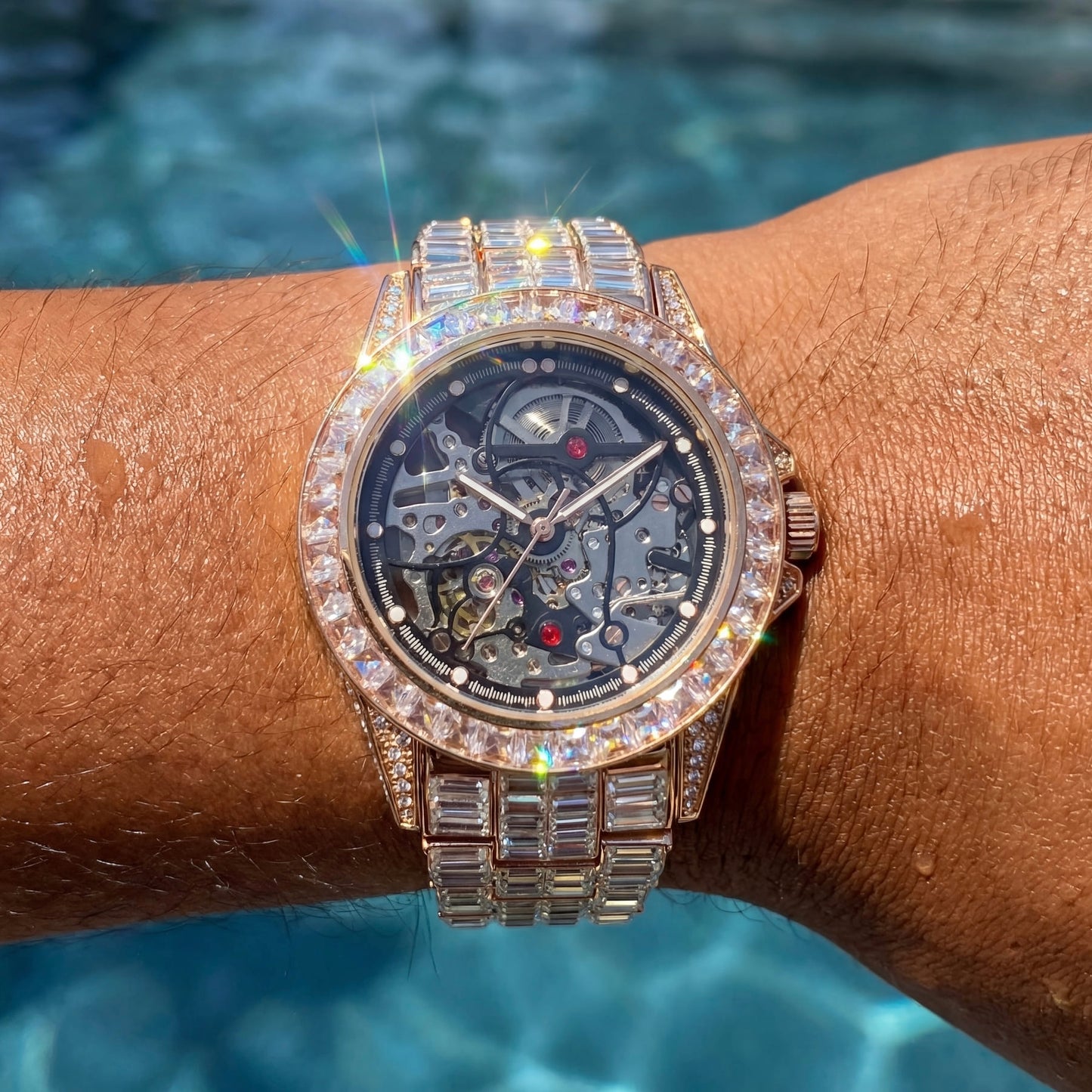 ICED OUT AUTOMATIK "SCHELETRO V3" UHR - ICERAIN JEWELRY