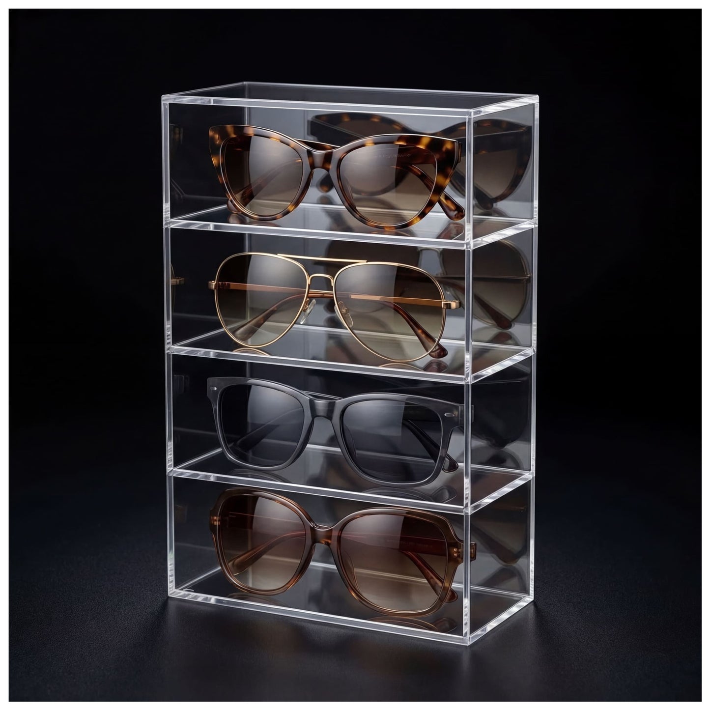 TRANSPARENTE SONNENBRILLEN VITRINE - ICERAIN JEWELRY