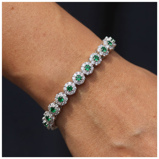 ICED OUT "GREEN CUSTLER" ARMBAND - ICERAIN JEWELRY