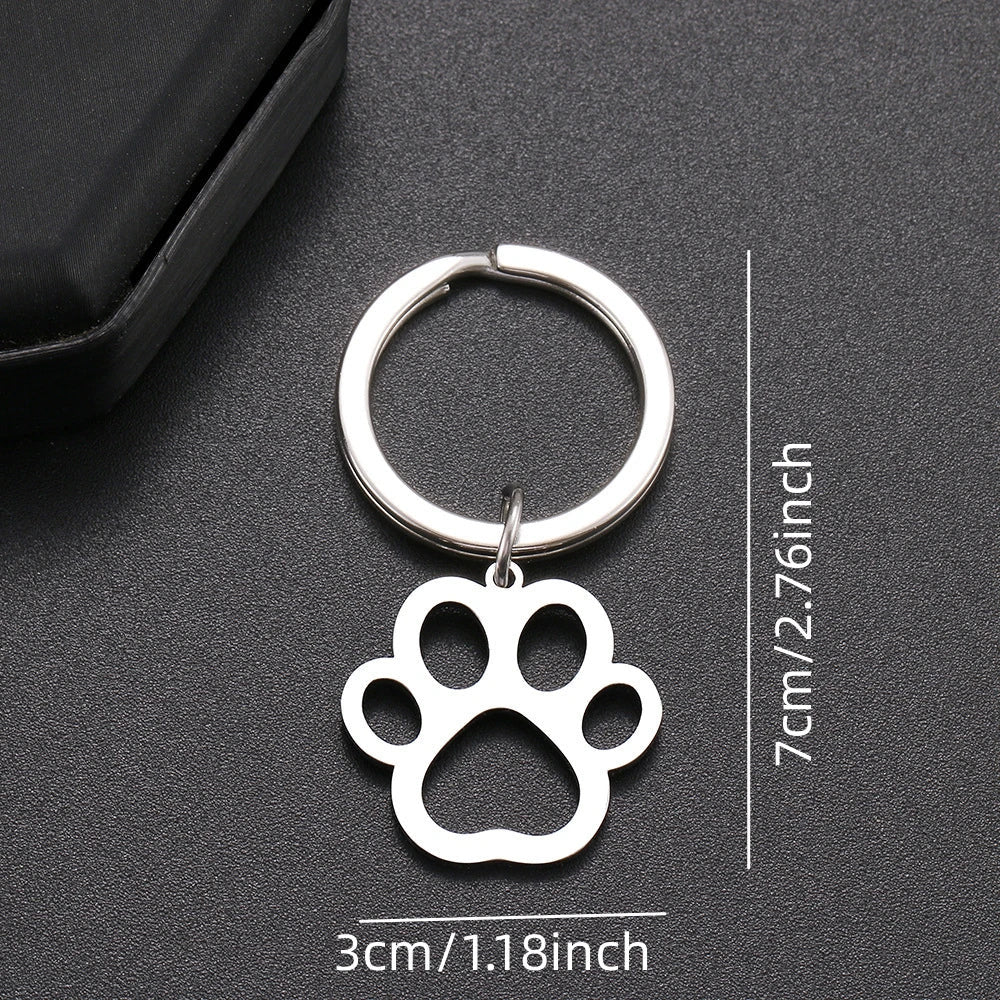 EDELSTAHL "DOG" SCHLÜSSELANHÄNGER - ICERAIN JEWELRY