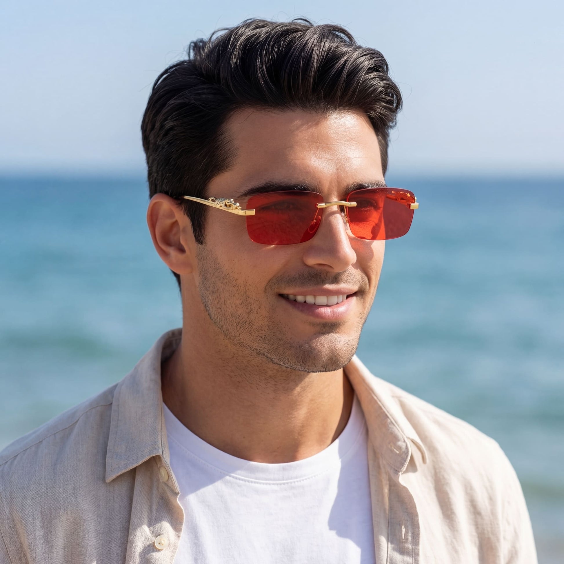 EDELSTAHL "LEOPARDO V2" SONNENBRILLE - ICERAIN JEWELRY